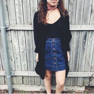 madewell denim skirt
